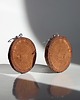 kolczyki drewniane Duże kolczyki z drewna 3