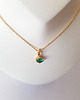 kolczyki pozłacane Kolczyki pozłacane Emerald Dots 3