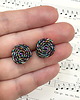 kolczyki soutache Kolczyki sutasz w metalicznych kolorach 1