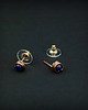 kolczyki wire wrapping Kolczyki sztyfty z lapis lazuli 5