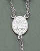komunia - pozostałe Klasyczny różaniec, RĘKODZIEŁO, I Komunia Św., SREBRO 925, chalcedon 6mm 3