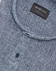 koszule męskie Koszula męska lniana ze stójką lentini 00389 granatowy slim fit 2