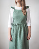 fartuchy kuchenne Lniany fartuszek retro EUCALYPTUS GREEN 7