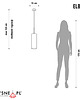 lampy wiszące Czarna lampa wisząca do kuchni ELBA tuba 2