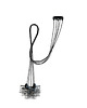 lampy wiszące Kaskadowa lampa wisząca w stylu pająka z 5 ramionami GALO LOFT L5 5