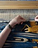 Ozdoby na ścianę Ręcznie tkany kilim - wełniana makatka  - CZARNA JACHTA - Mazurskie Opowieści 6