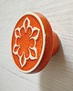 gałki do mebli Gałka do mebli pomarańczowa z jasnym ornamentem, wz.2 2