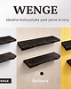 półki Półka drewniana wisząca na ścianę z żywą krawędzią grubość 38 mm 4