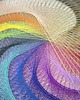 Ozdoby na ścianę Spirala Energii - obraz String-art 3