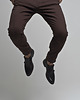 spodnie męskie spodnie męskie teramo brązowe o kroju slim fit 4