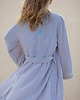sukienki maxi damskie Kimono Moon Crystal - wiskoza  szary fiolet 1