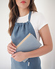 fartuchy kuchenne Lniany fartuszek classic DUSTY BLUE 3
