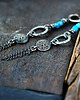 kolczyki wire wrapping Długie kolczyki boho z apatytem 3
