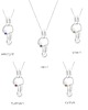 wisiory SMOOTH GEMstone long / silver necklace 8