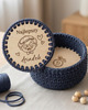 skrzynki, kufry i pudła Baza Koszyka Organizera do Szydełkowania KOŁO 20cm Prezent na Dzień Dziadka 1