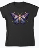 t-shirt damskie Czarna koszulka - Strażniczka nocy - bajkowa mroczna ćma #1 2