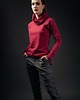 bluza z kapturem damska Bluza jaskółkowa amarant 1