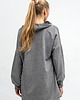 bluza bez kaptura damska BLUZA ASYMETRYCZNA ,,RAVEL''  szara+wzórI 3