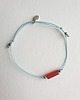 bransoletki na sznurku Bransoletka BOHO sznurkowa niebieski, karneol, hematyt 5