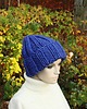 czapki damskie Chabrowa czapka  chunky beanie  z wełną 2