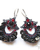 kolczyki - inne Sisa, wieczorowe kolczyki, Bollywood, beading 1