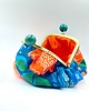 kosmetyczki Dark Peonies Toiletry Bag Orange 3