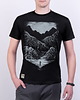 t-shirty męskie Koszulka męska GÓRY i CZŁOWIEK czarna 1
