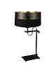 lampy stołowe Srebrna lampka nocna do sypialni w stylu glamour ALASKA GLAM 9