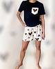 moda - inne Spodenki unisex do spania bokserki w serca beżowe 1