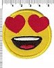 naszywki na ubrania Naszywka naprasowanka EMOJI SERCA termoprzylepna haft 5,5cm 1
