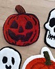 Ozdoby na ścianę Straszna dynia mini dywanik halloween 1