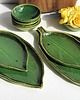 patery i talerze Zestaw ceramiczny do sushi  talerze liście i miseczki 1