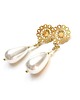 kolczyki pozłacane Kolczyki pozłacane Pearls /white/ perły naturalne vol. 15 1