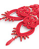 kolczyki soutache Czerwone wieczorowe kolczyki soutache 2
