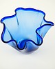 wazony Wazon kobaltowy tulip, duński design, lata 70, produkcja: Dania 4