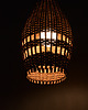 lampy wiszące Lampa sufitowa z wiklinowym kloszem, Dania, lata 60. 4