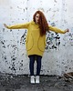 bluza z kapturem damska Długa ciepła bawełniana bluza z kieszeniami , wejściem na kciuki 3