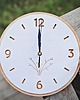 zegary Drewniany zegar White 1