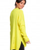 swetry damskie  Sweter z dziurami - żółty (BK-028) 1