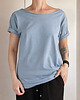 t-shirt damskie Bladoniebieski Oversize 3