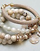 bransoletki z kamieni naturalnych Beige vol. 10 /06-10-24/ set 2
