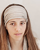 opaski do włosów Opaska lniana, mini-szalik, wstęga do włosów, turban naturalny - 170 cm 3
