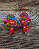 kolczyki soutache Małe i kolorowe kolczyki sutasz 4