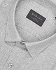 koszule męskie Koszula flero 00622 długi rękaw szary slim fit 2