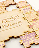 księgi gości i albumy ślubne Księga gości - puzzle, drewniana układanka 1