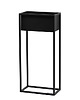 kwietniki Kwietnik Metalowy CUBO 80x40cm czarny 1