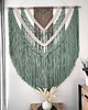 makramy Ogromna Makrama Ścienna SALVIA HEART Precyzyjne Rękodzieło 140x160 cm 9