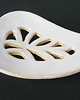 mydelniczki Mała ceramiczna mydelniczka z ażurowym wzorem 1