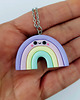 naszyjniki - inne Naszyjnik  Pastelowa Tęcza Kawaii 2