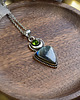 wisiory Posrebrzany ozdobny wisiorek z labradorytem i peridotem #622 2